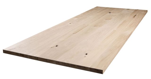 Eiken Tafelblad recht 90 x 180 cm | 4 cm dik