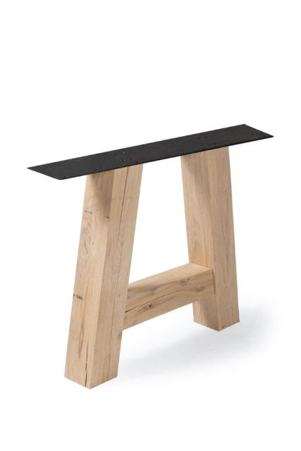 Eiken A-Poot | massief 12 x 12 cm | SET (2 stuks)