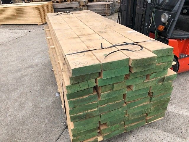 Eiken balken ruw 70 mm dik | 20 cm breed | 265 cm lang | KD-gedroogd