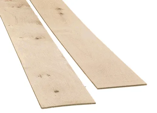 Eiken Fineer stroken 3 à 4 mm dik | 23 cm breed