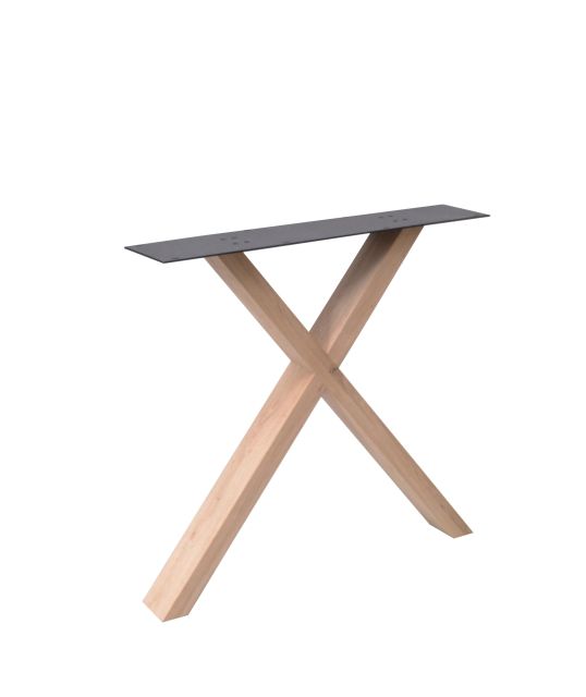 Eiken X-Poot | massief 10 x 4 cm | SET (2 stuks)