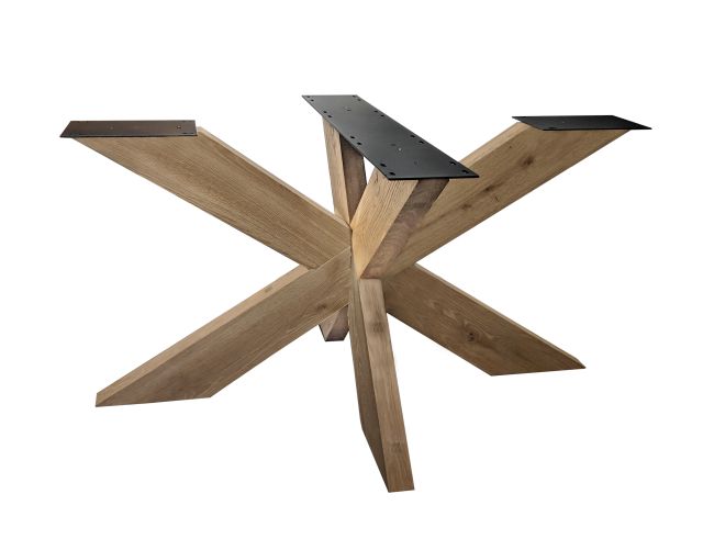 Eiken Matrix 3D Tafelpoot 180 x 90 cm | massief 16 x 6 cm