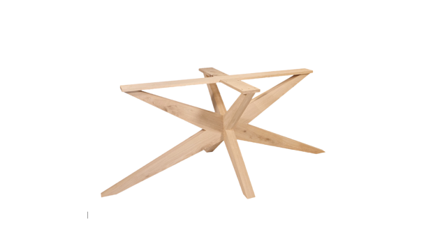 Eiken Matrix Onderstel - Taps - 140 x 80 cm | massief