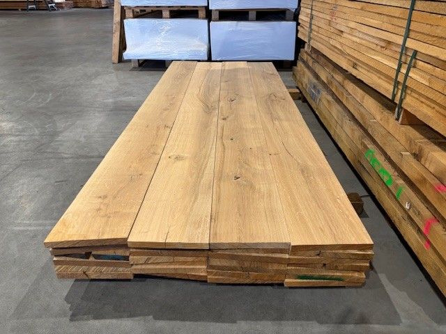 Eiken Plank Geschaafd 225 cm kopmaat: 2,2x23 cm Rustiek