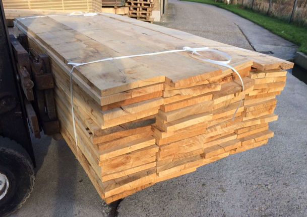 PAKKET à 120 stuks Eiken Planken Ruw 225 cm Rustiek | 2,7x24 cm