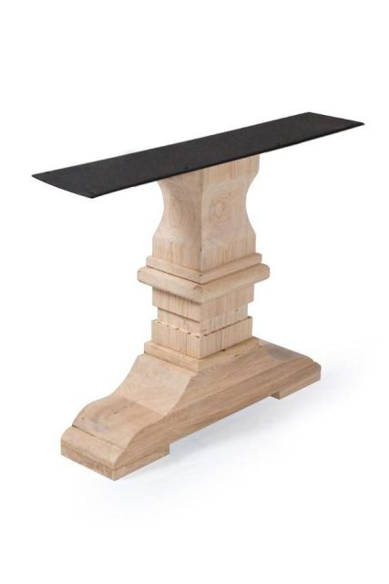 Eiken Tafelpoot Klassiek | massief | SET (2 stuks)