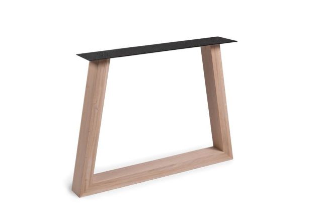 Eiken Trapeze Poot | massief 10 x 4 cm | SET (2 stuks)