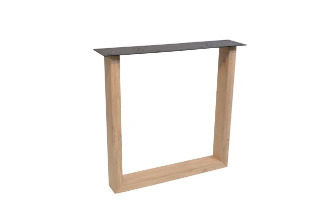 Eiken U-Poot | massief 10 x 4 cm | SET (2 stuks)