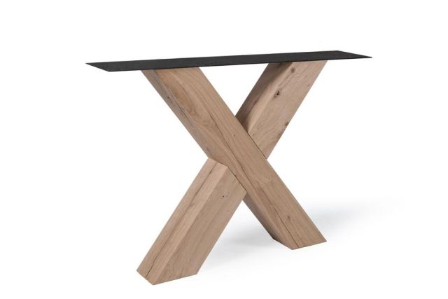 Eiken X-Poot | massief 12 x 12 cm | SET (2 stuks)