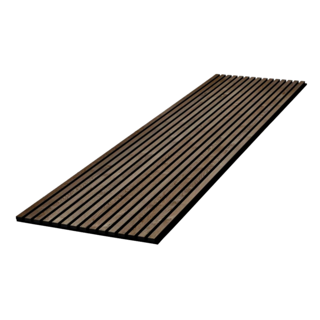 Mocca Akoestisch Houten Wandpaneel