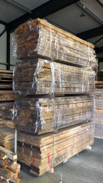 PAKKET à 39 stuks Eiken ruw MIX 52 x 260 mm KD | 255 cm lang