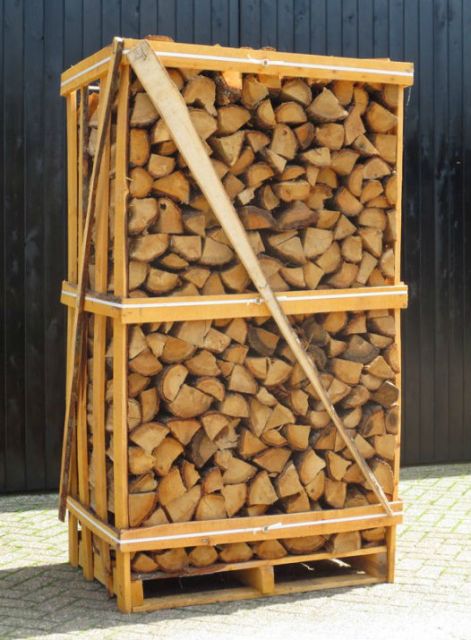 Hele pallet Ovengedroogd Eiken Haardhout OP=OP