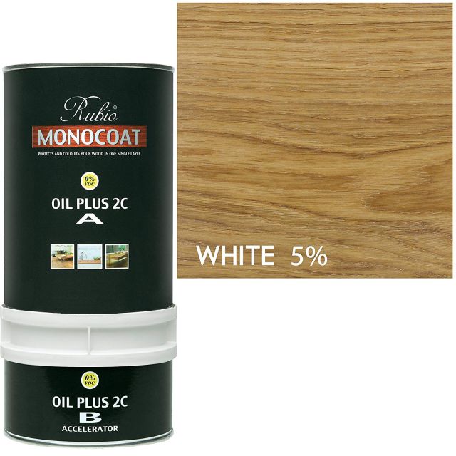 Rubio Monocoat Oil Plus 2C - White 5%