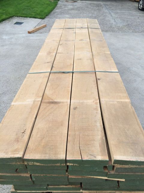Eiken balken ruw 52 mm dik, 28 cm breed, 360 cm lang | Rustiek BC