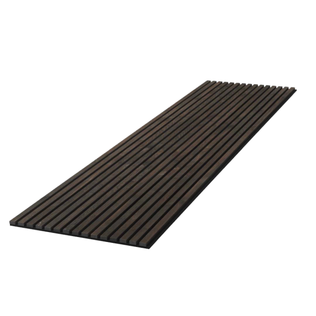 Smoked Akoestisch Houten Wandpaneel