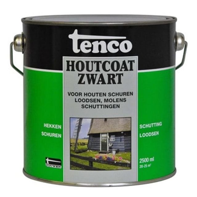 Houtcoat Zwart Tenco