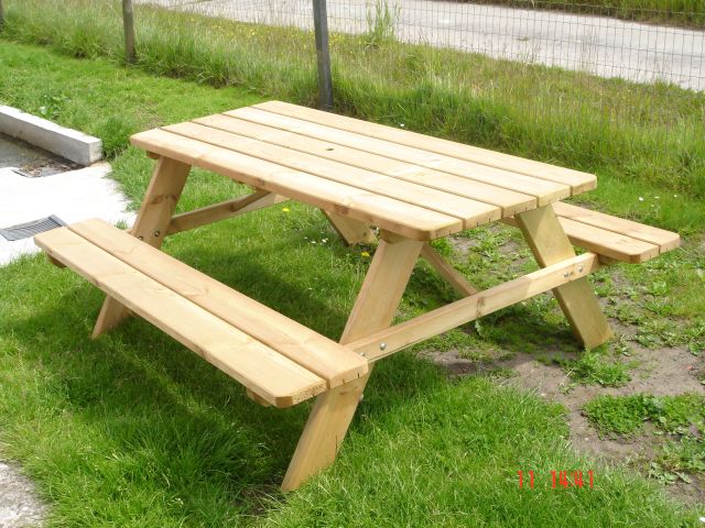 Picknicktafel / Tuintafel Robuust uitgevoerd 38 mm dik 180 cm lang