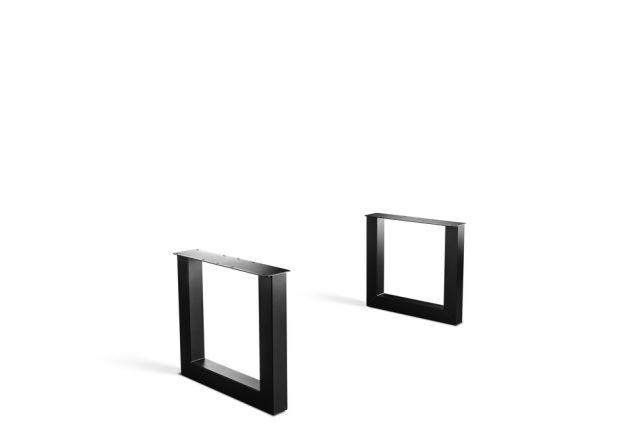 Stalen U-Poot Salontafel | kokermaat 8 x 8 cm