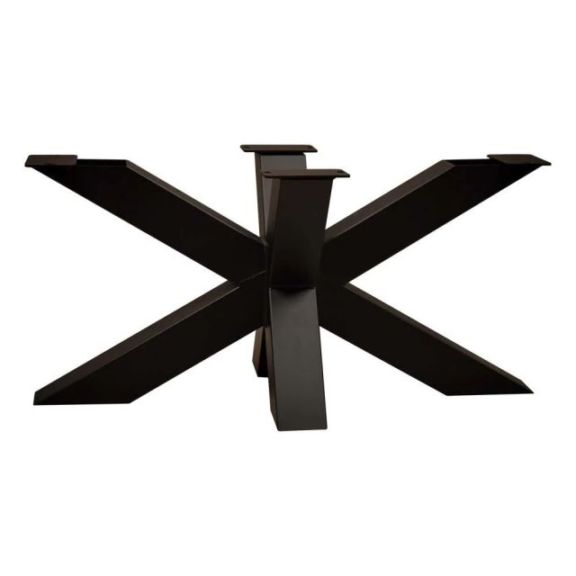 Stalen Matrix poot Salontafel | kokermaat 6 x 6 cm | 90 cm lang