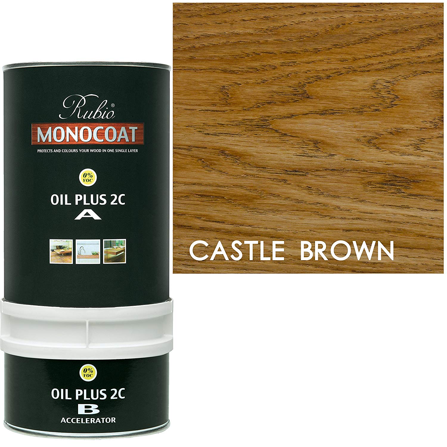 Rubio Monocoat Oil Plus 2C - Castle brown