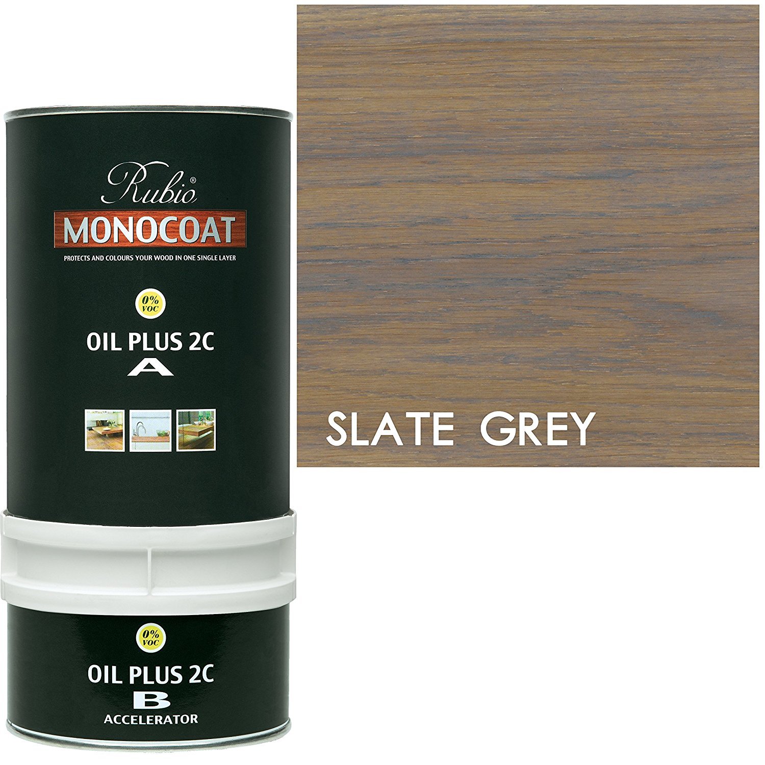 Rubio Monocoat Oil Plus 2C - Slate grey