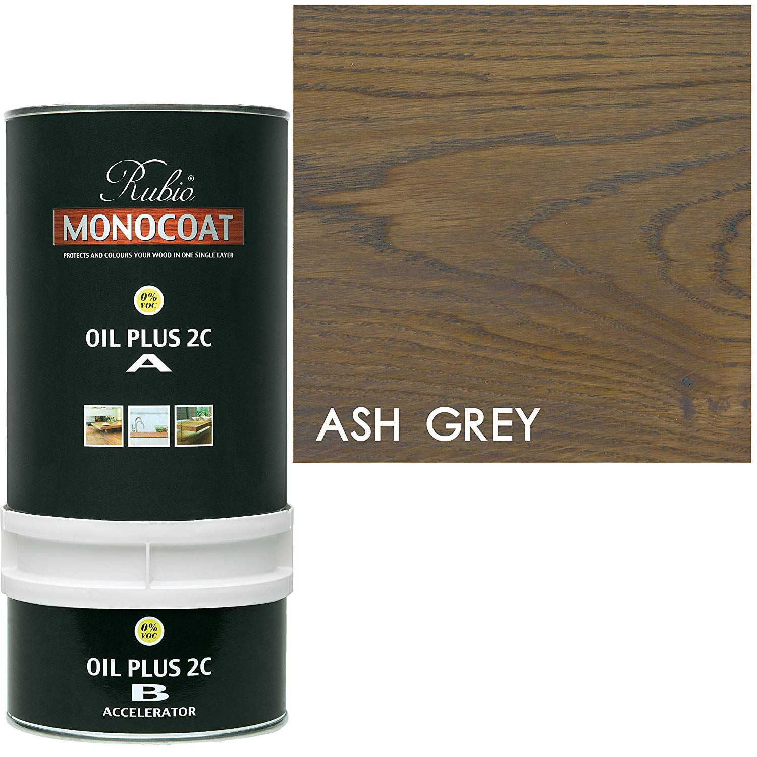 Rubio Monocoat Oil Plus 2C - Ash grey